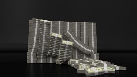 Money-stacks-bundle-falling-dollars-financial-win-US-USA-American-currency-tax